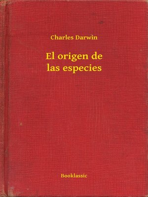 cover image of El origen de las especies